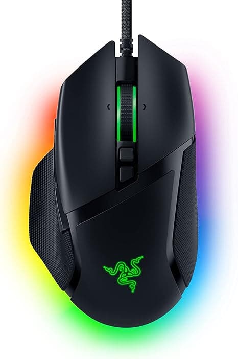 Razer Basilisk V3 Customizable Ergonomic Gaming Mouse: Fastest Gaming Mouse Switch - Chroma RGB Lighting - 26K DPI Optical Sensor -Classic Black